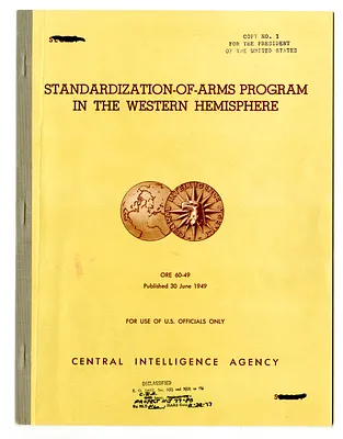 Central Intelligence Agency, Office of Reports and Estimates Report Number 60-49, Standardization-of-Arms Program in the Western Hemisphere