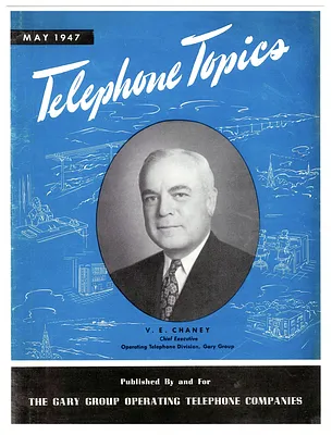 Flyer for "Telephone Topics," Featuring Verne E. Chaney