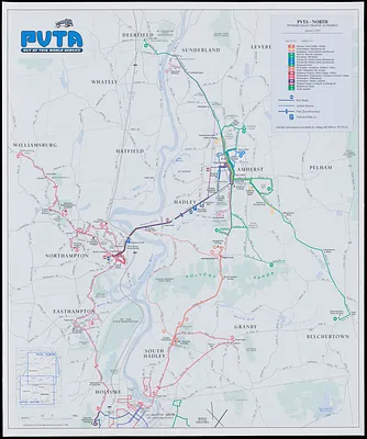 PVTA bus map & guide