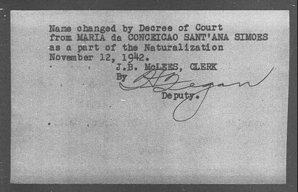 Sant'ana Simoes, Maria da Conceicao - 1942