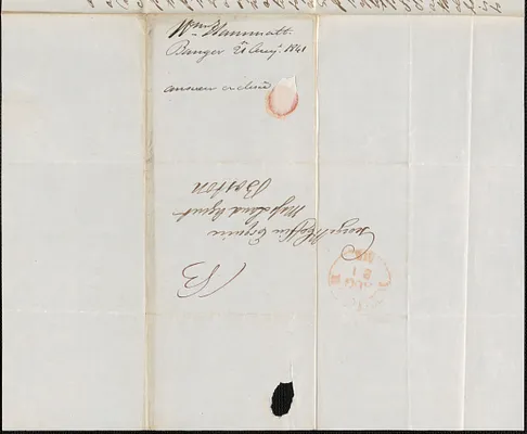 William Hammatt to George Coffin, 21 August 1841