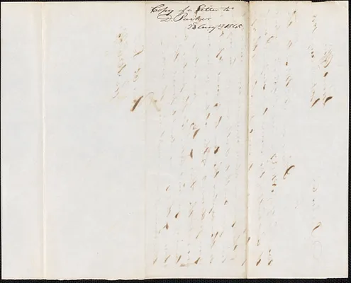 George Coffin to Dominicus Parker, 23 August 1845