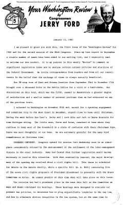 Ford Newsletter, January-February 1960