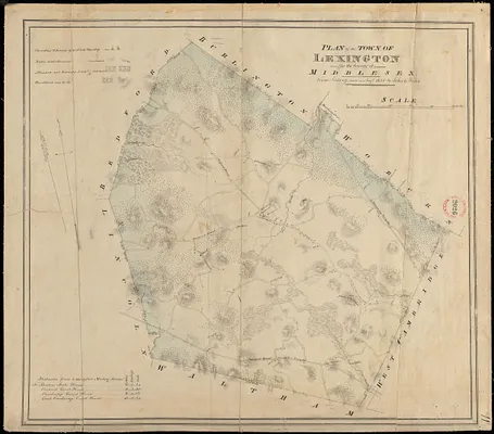 Plan of Lexington made by John G. Hales, dated August, 1830
