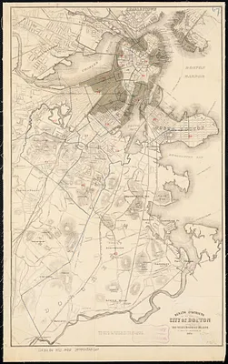 Health districts of the city of Boston