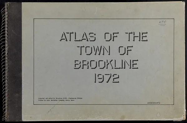 Atlas of the town of Brookline 1972