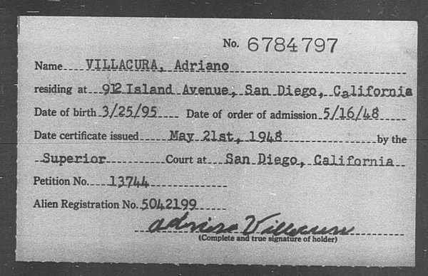 Villacura, Adriano - 1948