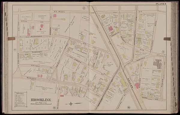 Atlas of the town of Brookline, Massachusetts