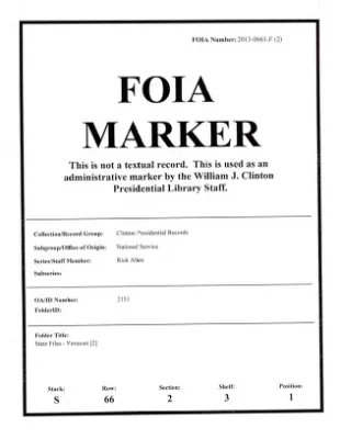 State Files – Vermont [2]
