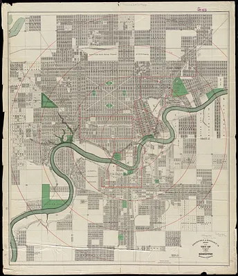 Driscoll & Knight's map of the City of Edmonton, Province of Alberta