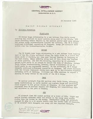 Memorandum, Daily Korean Summary