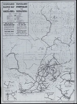 Standard railway map of South Africa