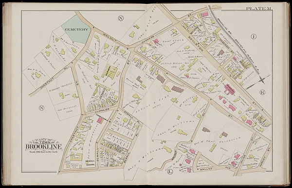 Atlas of the town of Brookline, Norfolk County, Massachusetts
