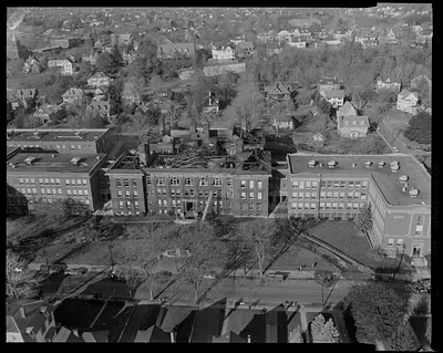 Aerial view of building
