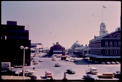 Faneuil Hall area, showing Faneuil Hall, Quincy Market and North Market