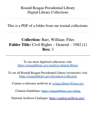 Civil Rights – General – 1982 (1)