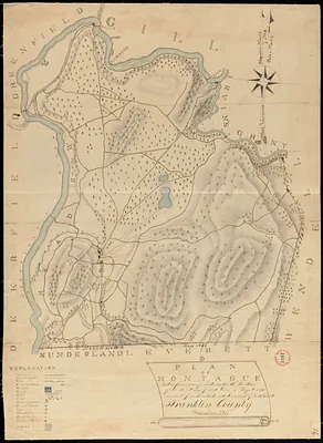 Plan of Montague made by Josiah Gould, dated August, 1830