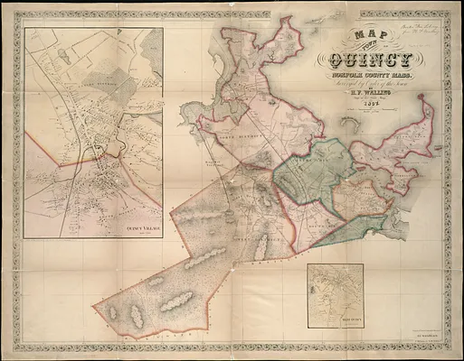 Map of the town of Quincy, Norfolk County, Mass