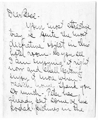 Letter from Arry M. Calhoun to Bess W. Truman