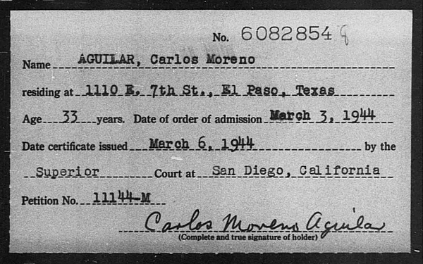 Aguilar, Carlos Moreno - 1944