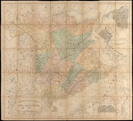McMillan's map of New Brunswick, 1867