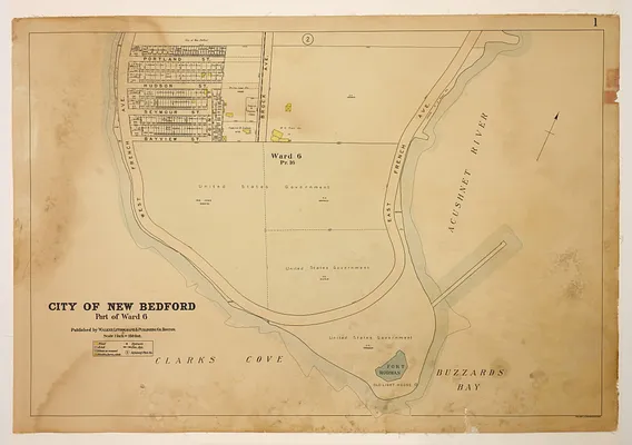 Atlas of the City of New Bedford, Part of Ward 6, plate 1