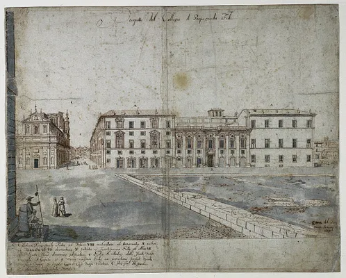Eighteen Views of Rome: The Collegio di Propaganda Fide (recto)