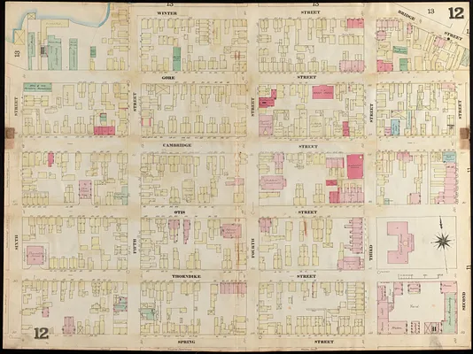 Insurance map of Charlestown : portions of Roxbury (now annexed to Boston) and Cambridge : 1868 : corrected Nov. 1871