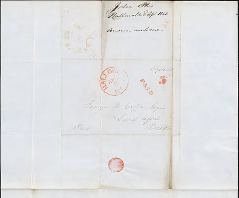 Colonel John Otis to George Coffin, 2 April 1846