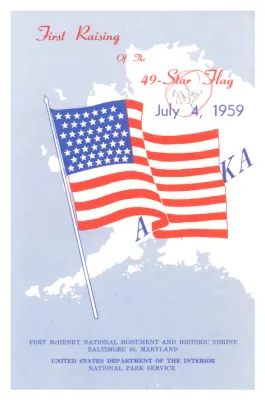 Program for the Flag Raising Ceremony at Fort McHenry