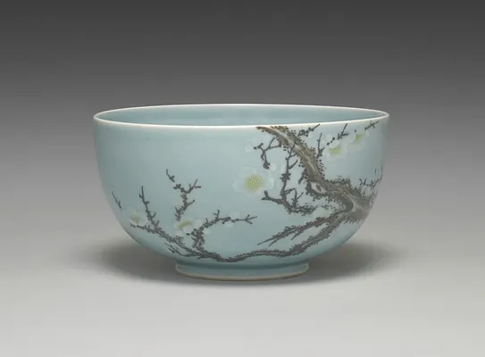 Sweets Bowl with Plum Tree