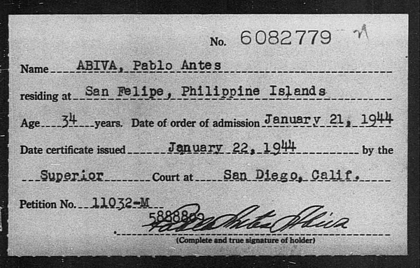Abiva, Pablo Antes - 1944