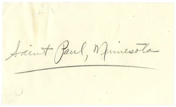 Press Release, Rear Platform Remarks of President Harry S. Truman, St. Paul, Minnesota