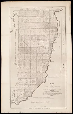 Plat of the seven ranges of townships being part of the territory of the United States n.w. of the Ohio River which by a late act of Congress are directed to be sold