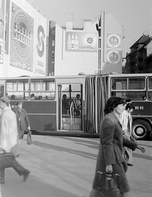Street Scene at Blaha Lujza tér, Budapest