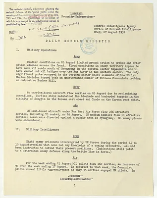 Memorandum, Daily Korean Bulletin