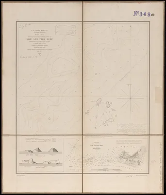 Sketch A no. 5 showing proposed site for a light house on Sow and Pigs Reef