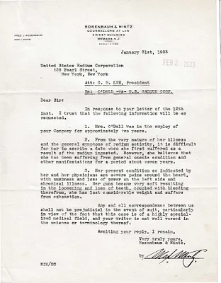 Letters Received to C.B. Lee, January 31, 1933