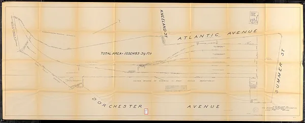 Plan of land of the Boston Terminal Corporation Boston, Mass.