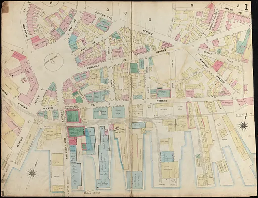 Insurance map of Charlestown : portions of Roxbury (now annexed to Boston) and Cambridge : 1868 : corrected Nov. 1871