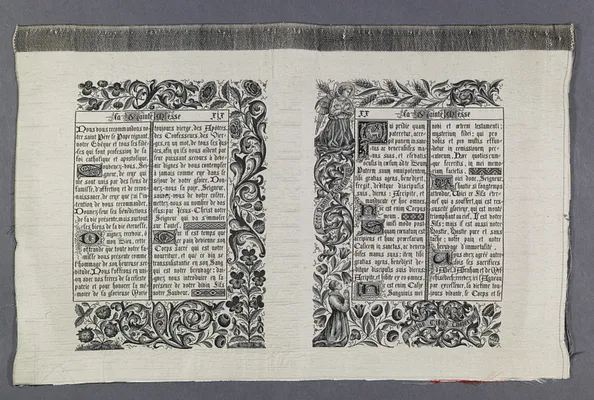 Leaf from ""Livres de Prieres""