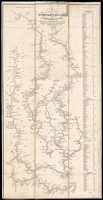 A new map of the western rivers, or, Travellers guide