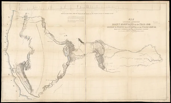 Map of an exploring expedition to the Rocky Mountains in the year 1842 and to Oregon & north California in the years 1843-44