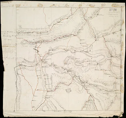 Plat of Benton township, Hocking County, Ohio