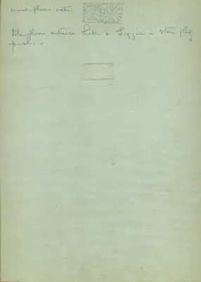 Architect's Drawing for Laura Delano's House at Rhinebeck