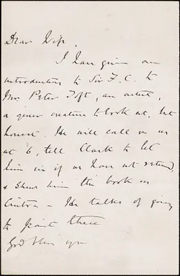 [John Biddulph Martin] autograph note to [Victoria Woodhull Martin], approximately 1883-1897