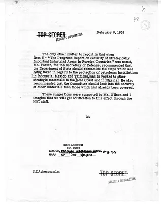 Memorandum of Discussion at the National Security Council Meeting