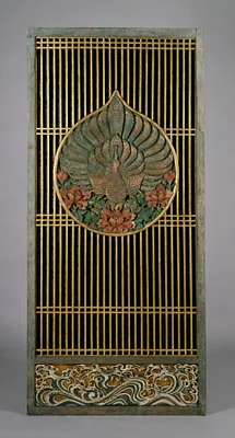 Temple Door with Peacocks