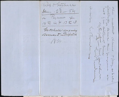 George C. Getchell to Ebenezer Bradbury, 20 January 1855