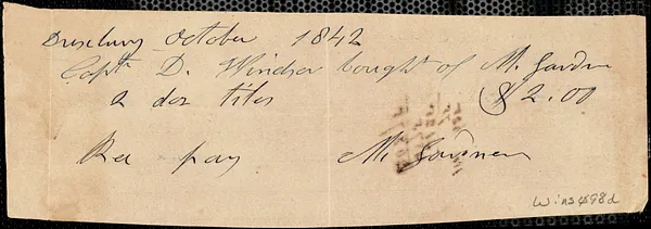 Miscellaneous household receipts